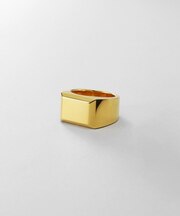 シルバー バケットカット シグネットリング GP