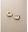 K10中空アラベスクシェイプ フープピアス
