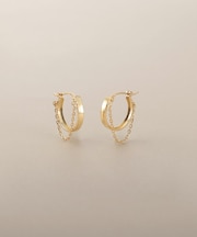 K10チェーンドレープ フープピアス