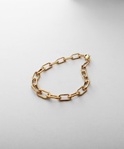 シルバー デザインチェーン ケーブルグラデーションブレスレットGP