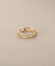 K10ダイヤモンド キヘイチェーンモチーフ リング