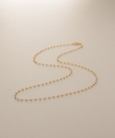 K18キャビアビーズチェーン ネックレス