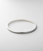 シルバー ハーフラウンドバングル