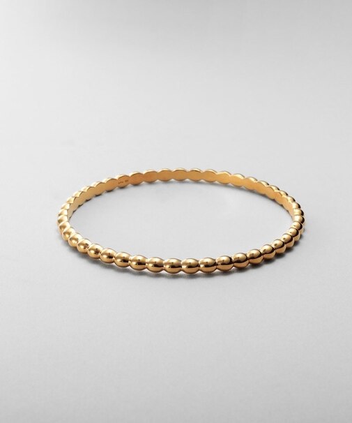 シルバー オーバルボールバングルGP