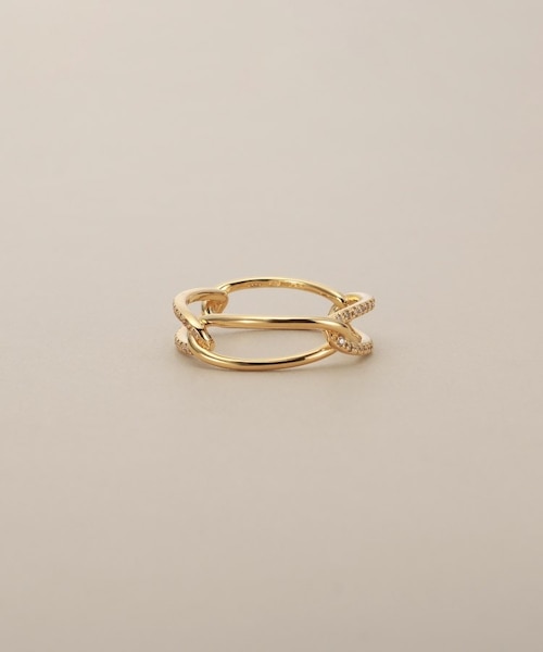 K18ダイヤモンド PCチェーン リング｜ココシュニックの通販｜&mall