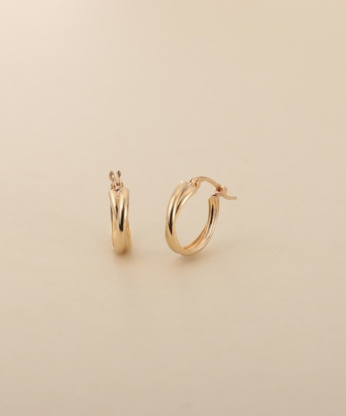 K10ドームクロスフープピアス