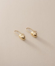 K10中空エッグシェイプ フックピアス