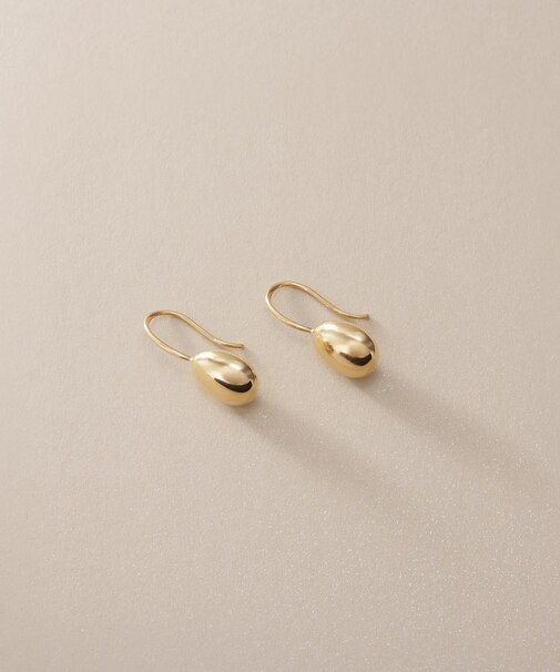 K10中空エッグシェイプ フックピアス