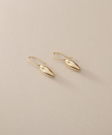 K10中空ドロップシェイプ フックピアス