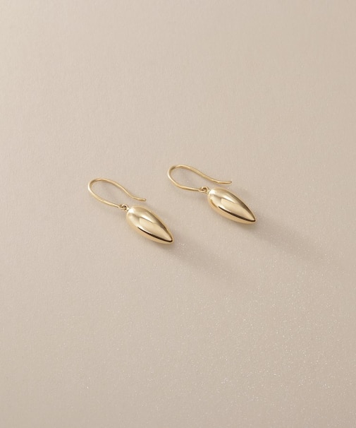 K10中空ドロップシェイプ フックピアス