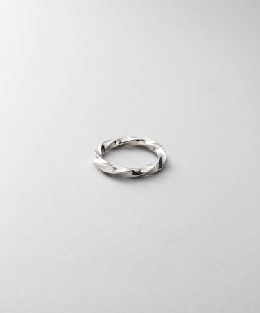 シルバー スクリューピンキーリング