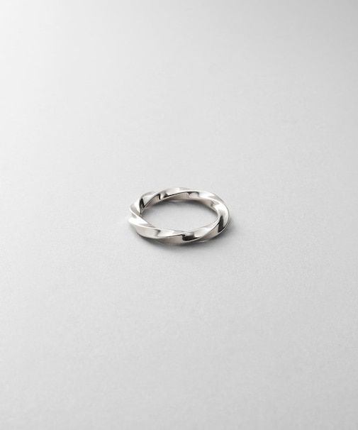 シルバー スクリューピンキーリング