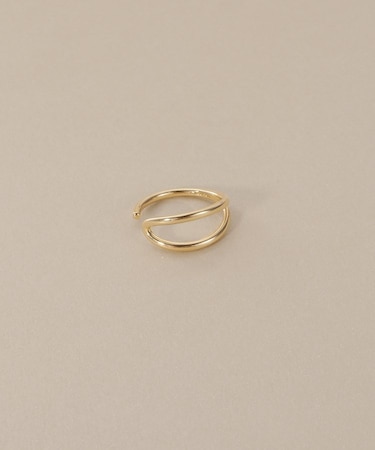 K10フォークドループ イヤーカフ