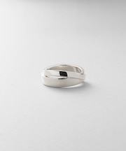 シルバー フラットクロスリング