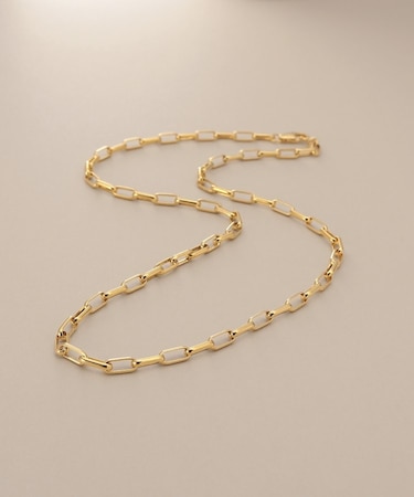 K18中空MVロング ネックレスM