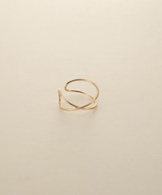 K10ワンストローククロスイヤーカフ