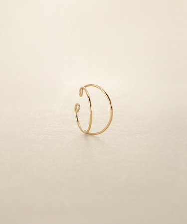 K10ダブルアークイヤーカフ