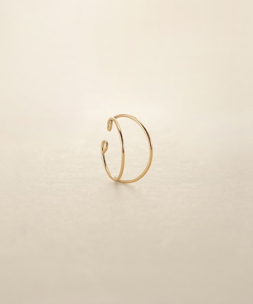 K10ダブルアークイヤーカフ