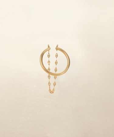 K10ペタルチェーン ドレープイヤーカフ