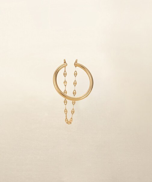 K10ペタルチェーン ドレープイヤーカフ