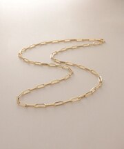 K18中空イタリアングメット ネックレスS（50cm）