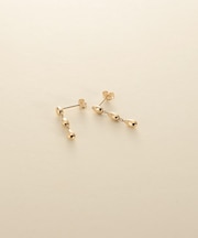 K10ホロウトリプルペアシェイプピアス