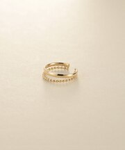 K10ボールレイヤードイヤーカフ