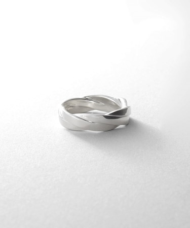 シルバー フラットブレイドリング（16号、18号）