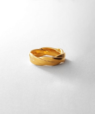 シルバー フラットブレイドリング（16号、18号） GP