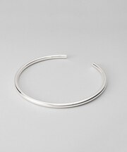 シルバー ホロウフレキシブルチョーカーL