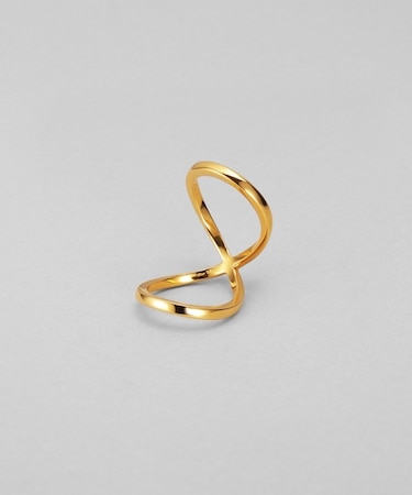 シルバー デュアルファランジリング GP