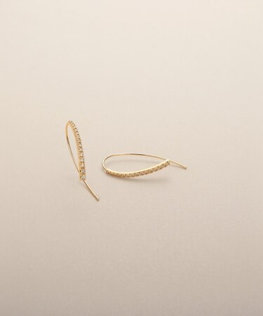 K10ダイヤモンド マーキス フックピアス