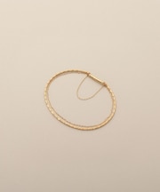 K18カットビーズ×フラッシュアズキマグネット バングル