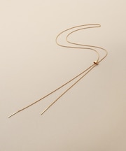 K18スパイクトリプルラリエット ネックレス