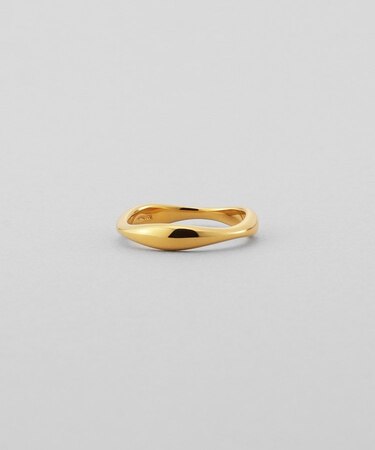 シルバー 3ウェーブリング GP