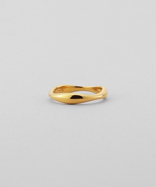 シルバー 3ウェーブリング GP