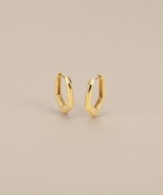 K10ペンタゴンシェイプ 中折れピアス