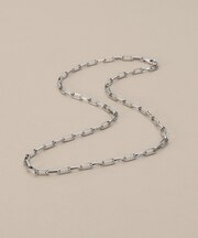 プラチナ 中空MVロング ネックレスL