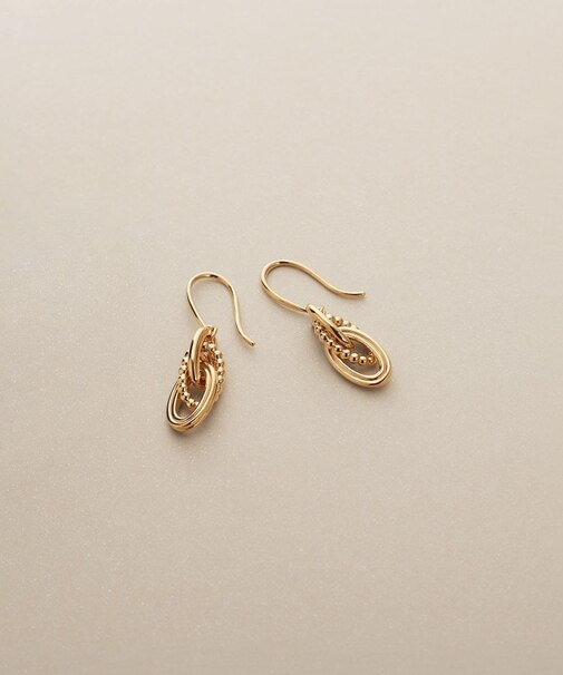 K10ミックスチェーン フックピアス