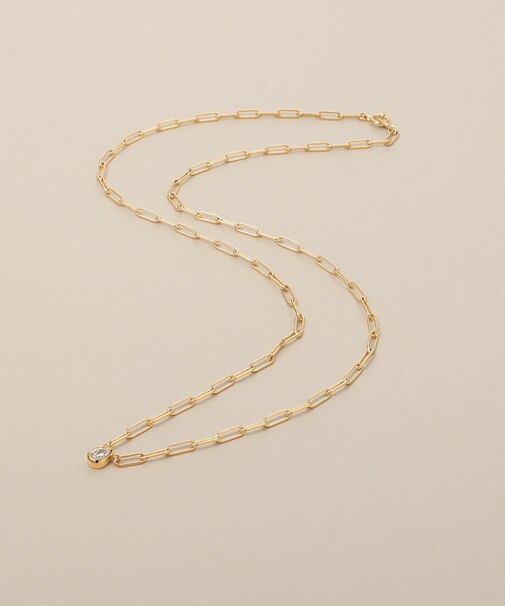 K18ダイヤモンド ペアシェイプカットふせ込み ネックレス