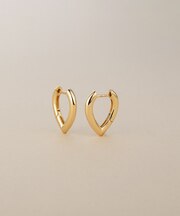 K18ドロップシェイプ 中折れピアス