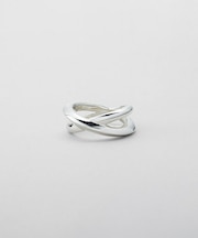 シルバー リッジドームクロスリング