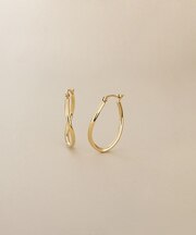 K10中空カーブ フープピアス