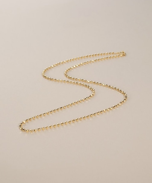 K18ディスクミラービーズ ネックレス
