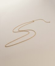 K10ダブル丸アズキスライド ネックレス