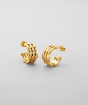 シルバー マーキスクッションバンドピアス GP