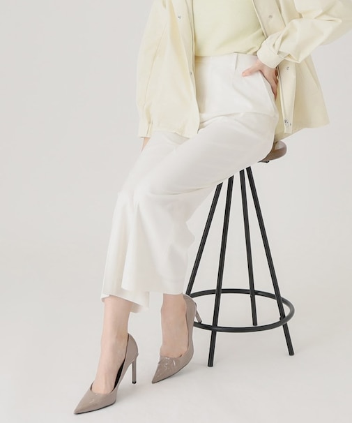 【洗える／日本製】ストレートワイドパンツ