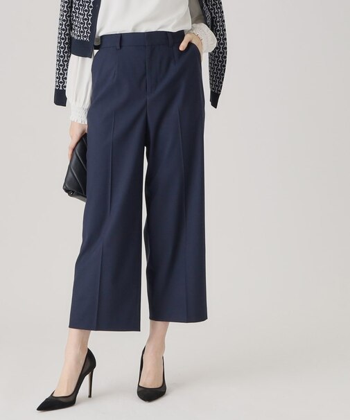 【洗える／日本製】ストレートワイドパンツ