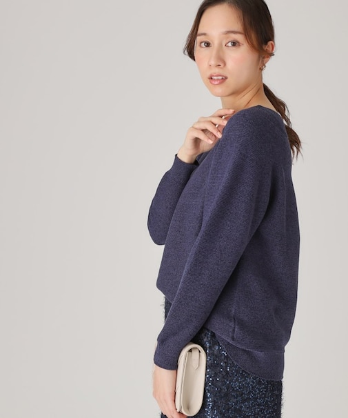 【洗える／日本製】無縫製ニットトップス