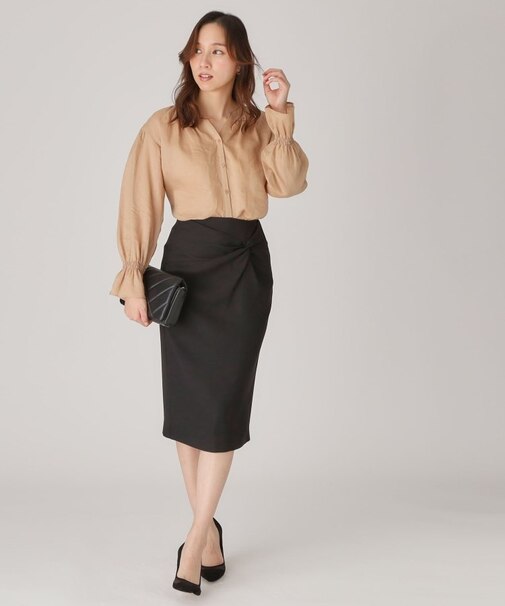 【日本製】ねじりデザインスカート